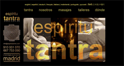 Desktop Screenshot of espiritutantra.com